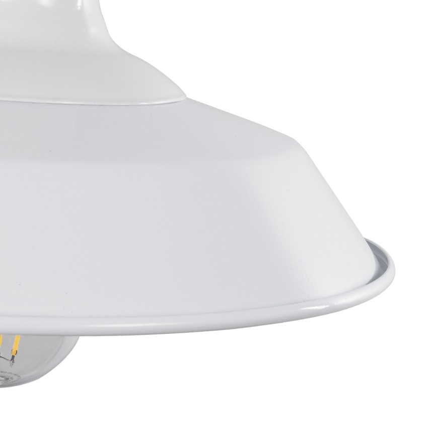 GLOBOSTAR® RAY  Vintage Φωτιστικό Τοίχου - Απλίκα με Ντουί 1 x E27 AC 220-240V IP20 - Λευκό - Μ26 x Π37 x Υ32cm