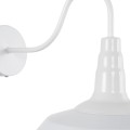 GLOBOSTAR® RAY  Vintage Φωτιστικό Τοίχου - Απλίκα με Ντουί 1 x E27 AC 220-240V IP20 - Λευκό - Μ26 x Π37 x Υ32cm