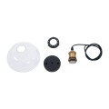 GLOBOSTAR® BINGLEY  Vintage Κρεμαστό Φωτιστικό Οροφής με Ντουί 1 x E27 AC 220-240V IP20 - Διάφανο & Χρυσό - Μ24.5 x Π24.5 x Υ15cm