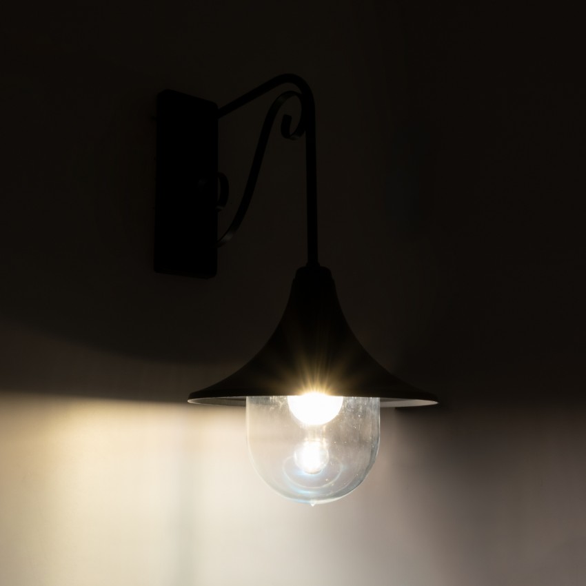 ANNIEL  Vintage Επιτοίχιο Φωτιστικό Απλίκα Μονόφωτο 1 x E27 IP20 Μαύρο Μέταλλο - Μ27 x Π40 x Υ56cm