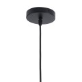 GLOBOSTAR® LILY  Μοντέρνο Κρεμαστό Φωτιστικό Οροφής με Ντουί 1 x E27 AC 220-240V IP20 - Μαύρο & Λευκό - Μ31 x Π31 x Υ42cm