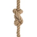 ROPE  Vintage Κρεμαστό Φωτιστικό Ανάρτηση Μονόφωτο 1 x E27 IP20 Μπεζ Σχοινί - Μ3.5 x Π3.5 x Y100cm