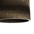 SANTORINI  Boho Κρεμαστό Φωτιστικό Καπέλο Μονόφωτο 1 x E27 IP20 3D Καφέ Χαρτί - Μ30 x Π30 x Y20cm