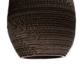SANTORINI  Boho Κρεμαστό Φωτιστικό Καμπάνα Μονόφωτο 1 x E27 IP20 3D Καφέ Χαρτί - Μ21 x Π21 x Y43cm