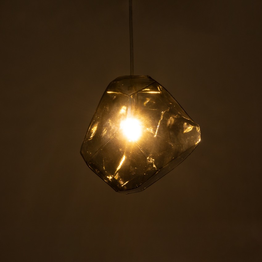 RINA  Μοντέρνο Κρεμαστό Φωτιστικό Μπάλα Μονόφωτο 1 x G9 IP20 Γκρι Γυαλί - Μ16 x Π16 x Υ17cm