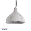TRIBECA  Μοντέρνο Κρεμαστό Φωτιστικό Καμπάνα Μονόφωτο 1 x E27 IP20 Γκρι Τσιμέντο - Μ30 x Π30 x Υ27cm
