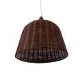 BAHAMAS  Boho Κρεμαστό Φωτιστικό Καμπάνα Μονόφωτο 1 x E27 IP20 Καφέ Ξύλο - Μ60 x Π60 x Υ60cm BAHAMAS  Boho Κρεμαστό Φωτιστικό Καμπάνα Μονόφωτο 1 x E27 IP20 Καφέ Ξύλο - Μ60 x Π60 x Υ60cm