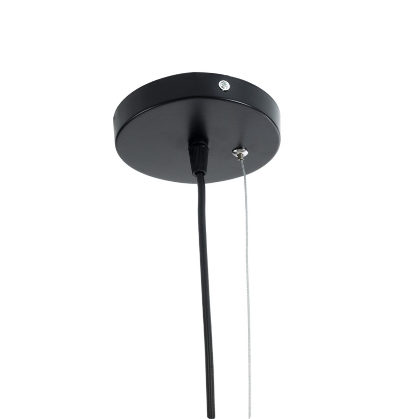 GLOBOSTAR® SCANDI  Vintage Κρεμαστό Φωτιστικό Οροφής με Ντουί 1 x E27 AC 220-240V IP20 - Μαύρο - Μ23 x Π23 x Υ30cm