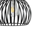 GLOBOSTAR® SCANDI  Vintage Κρεμαστό Φωτιστικό Οροφής με Ντουί 1 x E27 AC 220-240V IP20 - Μαύρο - Μ23 x Π23 x Υ30cm