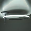 VERONA  Φωτιστικό Οροφής Δαχτυλίδι-Κύκλος LED CCT 36W 4032lm 360° AC 220-240V - Εναλλαγή Φωτισμού μέσω Διακόπτη On/Off All In One Ψυχρό 6000k+Φυσικό 4500k+Θερμό 2700K Φ60 x Υ23cm - Λευκό