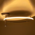 VERONA  Φωτιστικό Οροφής Δαχτυλίδι-Κύκλος LED CCT 36W 4032lm 360° AC 220-240V - Εναλλαγή Φωτισμού μέσω Διακόπτη On/Off All In One Ψυχρό 6000k+Φυσικό 4500k+Θερμό 2700K Φ60 x Υ23cm - Λευκό