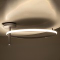 VERONA  Φωτιστικό Οροφής Δαχτυλίδι-Κύκλος LED CCT 36W 4032lm 360° AC 220-240V - Εναλλαγή Φωτισμού μέσω Διακόπτη On/Off All In One Ψυχρό 6000k+Φυσικό 4500k+Θερμό 2700K Φ60 x Υ23cm - Λευκό