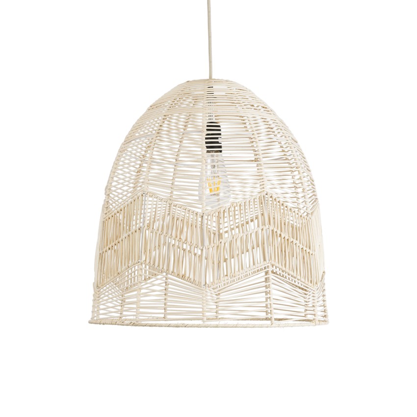 GLOBOSTAR® ALOHA  Boho Κρεμαστό Φωτιστικό Οροφής με Ντουί 1 x E27 AC 220-240V IP20 - Μπεζ - Μ45 x Π45 x Υ48cm