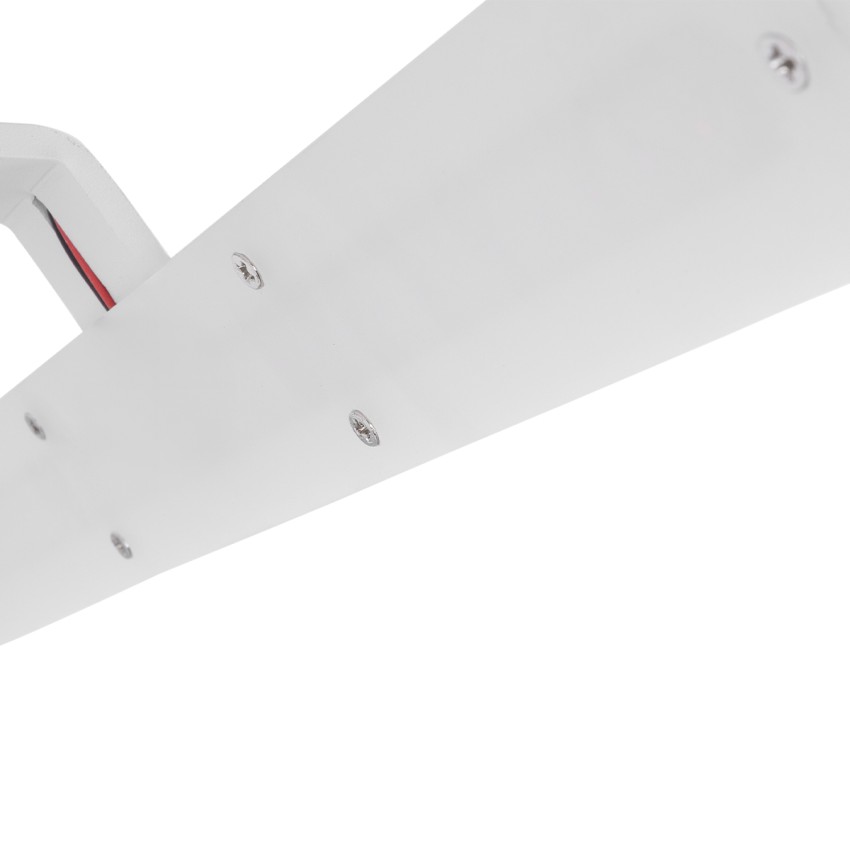 MIRROR  Φωτιστικό Τοίχου - Απλίκα LED 12W 1440lm 120° AC 85-265V IP54 Φυσικό Λευκό 4500K Λευκό Μέταλλο - Μ42 x Π5 x Υ15cm