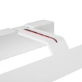 MIRROR  Φωτιστικό Τοίχου - Απλίκα LED 12W 1440lm 120° AC 85-265V IP54 Φυσικό Λευκό 4500K Λευκό Μέταλλο - Μ42 x Π5 x Υ15cm
