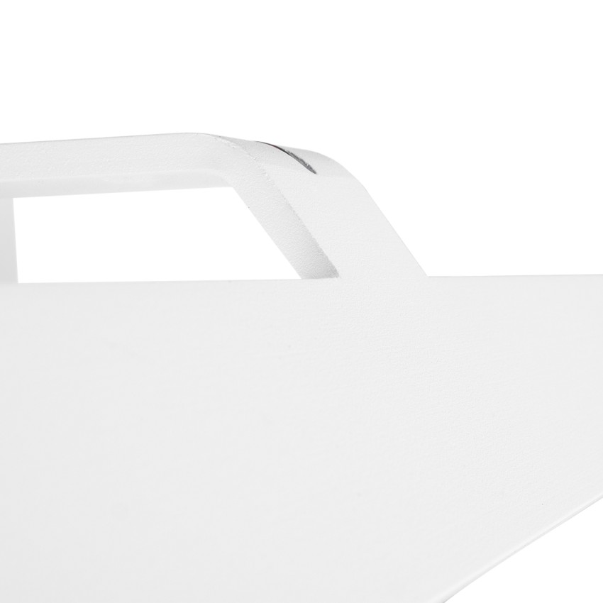 MIRROR  Φωτιστικό Τοίχου - Απλίκα LED 12W 1440lm 120° AC 85-265V IP54 Φυσικό Λευκό 4500K Λευκό Μέταλλο - Μ42 x Π5 x Υ15cm