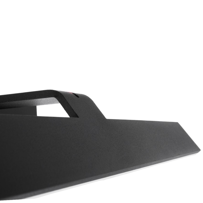 MIRROR  Φωτιστικό Τοίχου - Απλίκα LED 12W 1440lm 120° AC 85-265V IP54 Φυσικό Λευκό 4500K Μαύρο Μέταλλο - Μ42 x Π5 x Υ15cm