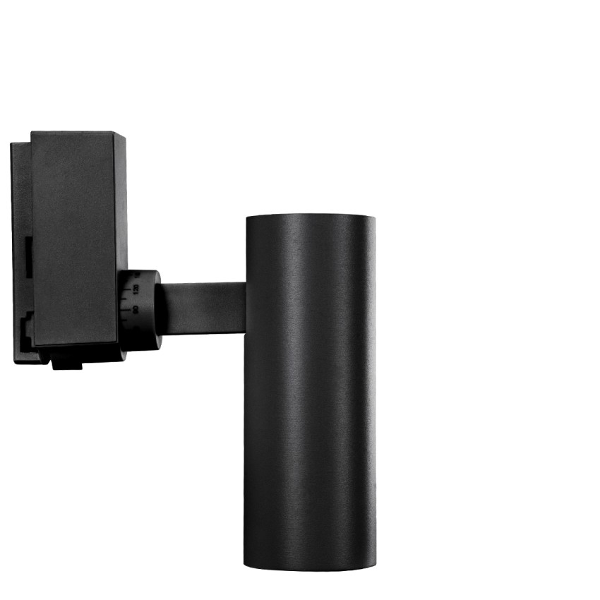 Globostar BEAMTRACK  Μονοφασικό Φωτιστικό Σποτ Ράγας LED 10W 230V 1200lm 30° Acrylic HQ LENS AC 220-240V IP20 Φ4.6 x Υ12.5cm Θερμό Λευκό 3000k - EUROTRACK® System 1L+1N - Μαύρο - Bridgelux Chip - TUV Certified Driver