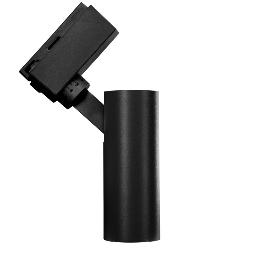 Globostar BEAMTRACK  Μονοφασικό Φωτιστικό Σποτ Ράγας LED 10W 230V 1200lm 30° Acrylic HQ LENS AC 220-240V IP20 Φ4.6 x Υ12.5cm Θερμό Λευκό 3000k - EUROTRACK® System 1L+1N - Μαύρο - Bridgelux Chip - TUV Certified Driver