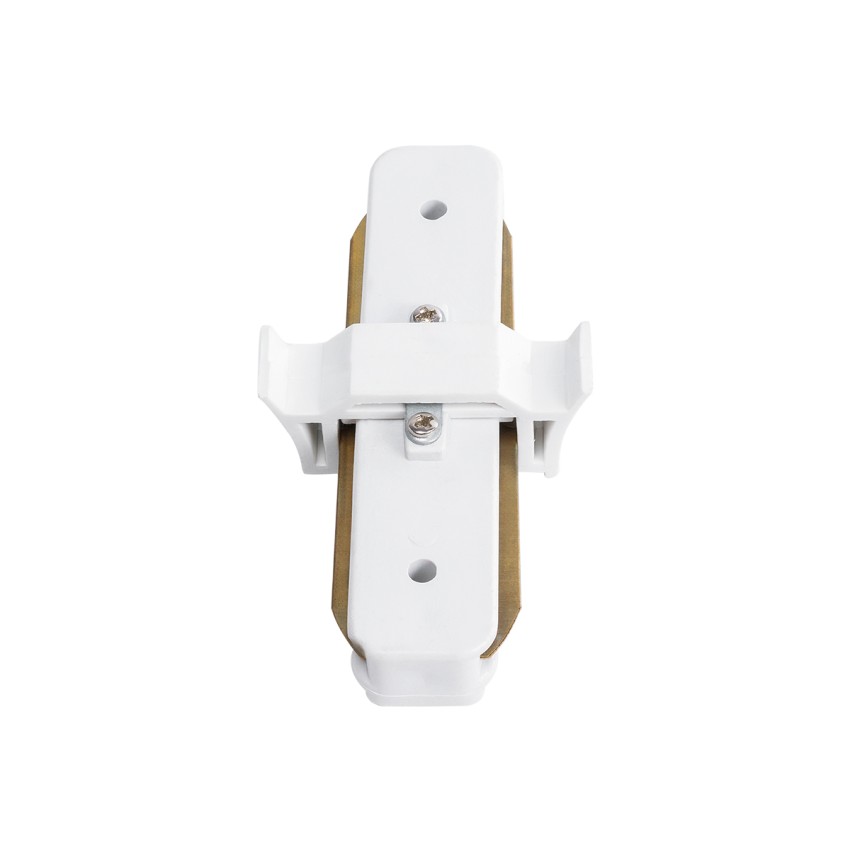 2L-EUROTRACK  Αντάπτορας Ι(Γιώτα) - Μονοφασικός 2 Καλωδίων για όλες τις Ράγες EUROTRACK AC 220-240V Μ8 x Π4 x Υ2cm - EUROTRACK® System 1L+1N - Θερμοπλαστικό - Λευκό