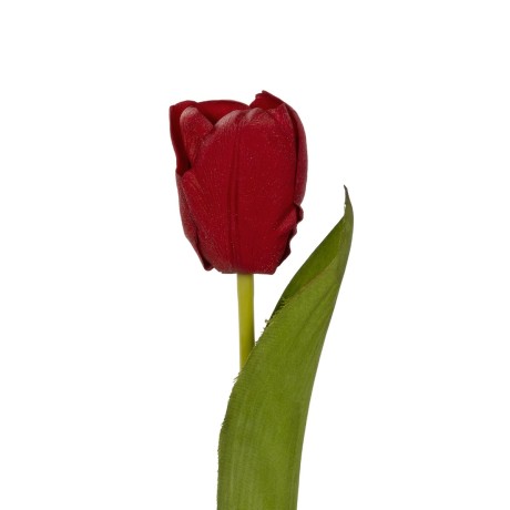 Τεχνητός Κήπος RED TULIP BRANCH  Τεχνητό Διακοσμητικό Κλαδί Κόκκινη Τουλίπα Y37cm