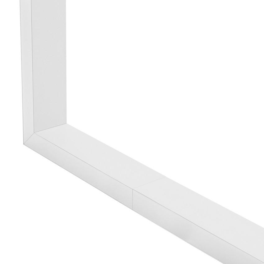 GLOBOSTAR® ALP-CORNER-SIDE90 LUMILINE  Επιφανειακό / Κρεμαστό Προφίλ Αλουμινίου Γωνία με Λευκό Γαλακτερό Πατητό Κάλυμμα για Ταινίες LED IP20 - Λευκό Ματ - Μ30 x Π3.5 x Υ7cm