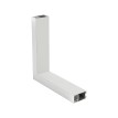 GLOBOSTAR® ALP-CORNER-SIDE90 LUMILINE  Επιφανειακό / Κρεμαστό Προφίλ Αλουμινίου Γωνία με Λευκό Γαλακτερό Πατητό Κάλυμμα για Ταινίες LED IP20 - Λευκό Ματ - Μ30 x Π3.5 x Υ7cm