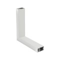 GLOBOSTAR® ALP-CORNER-SIDE90 LUMILINE  Επιφανειακό / Κρεμαστό Προφίλ Αλουμινίου Γωνία με Λευκό Γαλακτερό Πατητό Κάλυμμα για Ταινίες LED IP20 - Λευκό Ματ - Μ30 x Π3.5 x Υ7cm