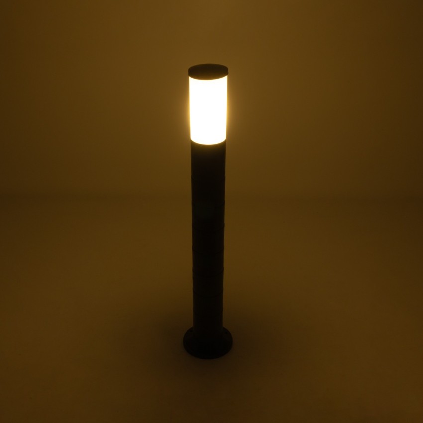 GARDENIO  Μοντέρνο Επιδαπέδιο Φωτιστικό Κολωνάκι Κήπου Μονόφωτο 1 x E27 IP44 Μαύρο Πλαστικό Σώμα - Μ15 x Π15 x Υ84cm