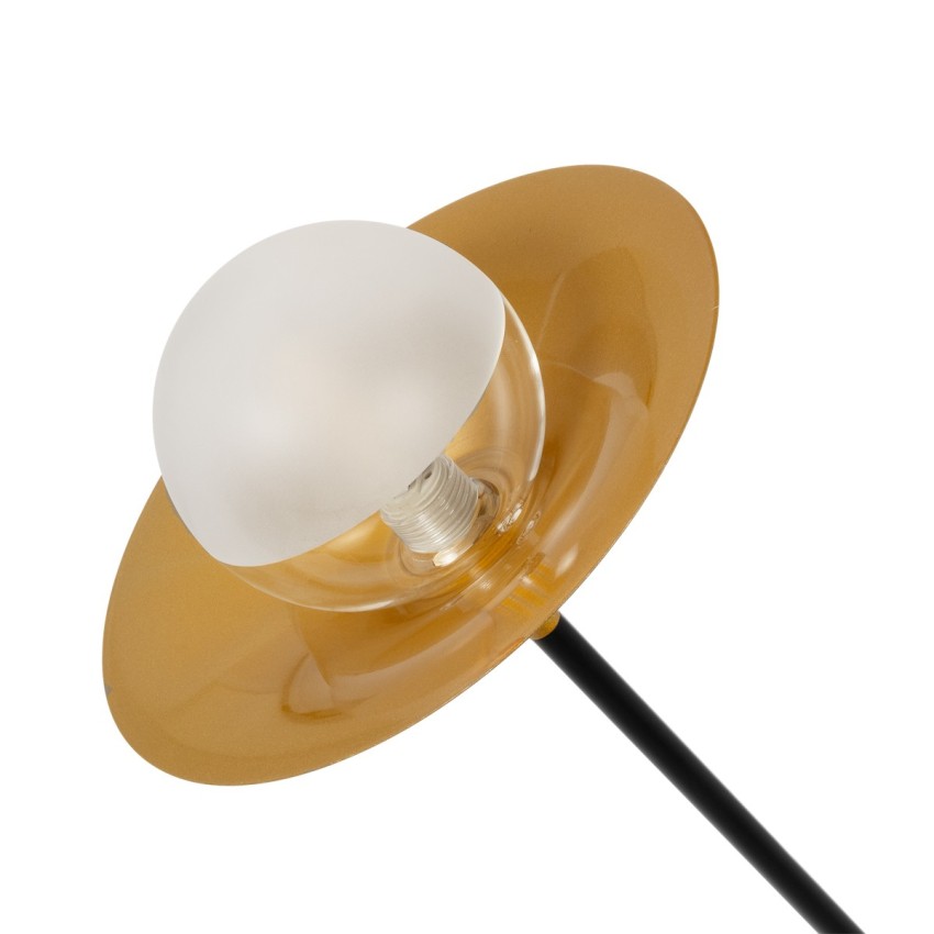 JOLIET  Μοντέρνο Φωτιστικό Οροφής Πλέγμα Πολύφωτο 4 x G9 IP20 Μαύρο & Χρυσό Μέταλλο - Μ93 x Π20 x Υ106cm