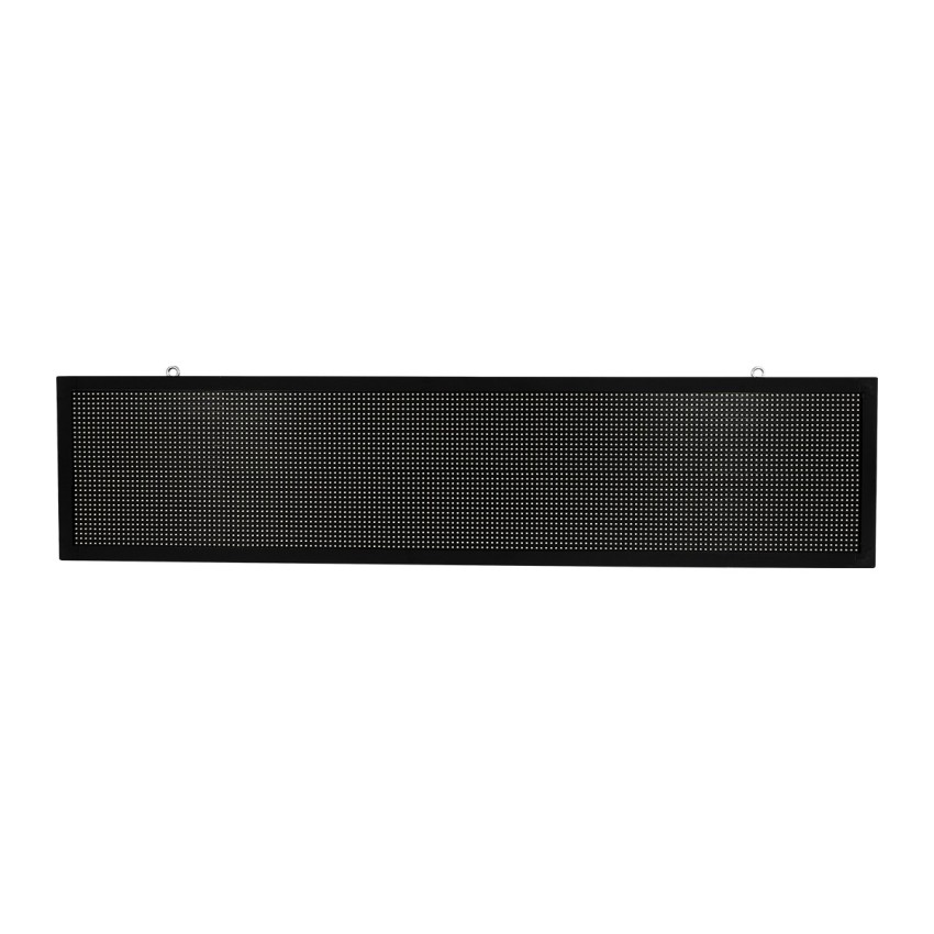 GLOBOSTAR® DISPLAY  Κυλιόμενη Ψηφιακή Επιγραφή P10 Διπλής Όψης LED AC 220-240V Αδιάβροχο IP65 Πορτοκαλί - WiFi Control μέσω FK APP - Αισθητήρας Θερμοκρασίας & Υγρασίας - Μ166 x Π11 x Υ38cm