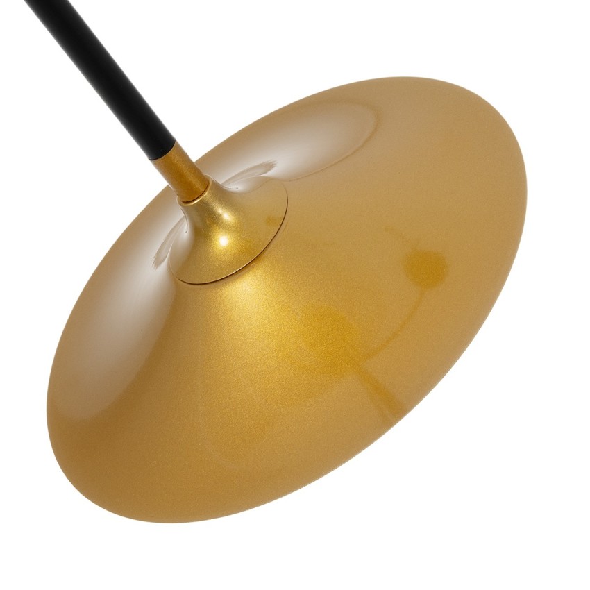 JOLIET  Μοντέρνο Φωτιστικό Οροφής Πλέγμα Πολύφωτο 4 x G9 IP20 Μαύρο & Χρυσό Μέταλλο - Μ93 x Π20 x Υ106cm