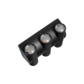 GLOBOSTAR® ARC  Μοντέρνο Φωτιστικό Τοίχου - Απλίκα LED 12W 1500lm 30° AC 220-240V Αδιάβροχο IP65 Θερμό Λευκό 2700K - CREE XPE Chip & TÜV SÜD Driver - Μαύρο Ματ - Μ14 x Π4.8 x Υ11.5cm