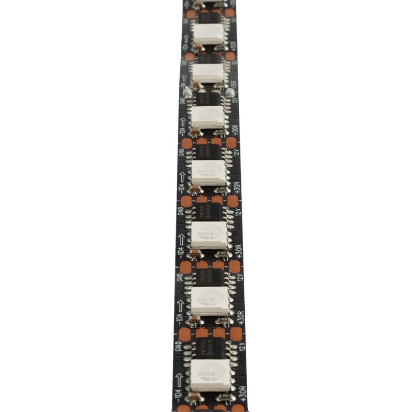 Digital Pixel Addressable Strip 4 PIN - Ψηφιακή Ταινία LED SMD 5050 14W/m 60LED/m 60PIXEL/m SPI/TTL Protocol IC TM1812 1152lm/m 120° DC 12V IP20 RGB - Μαύρο Σώμα - Μ5000 x Π10 x Υ2mm - Συσκευασία 5 Μέτρων Digital Pixel Addressable Strip 4 PIN - Ψηφιακή Ταινία LED SMD 5050 14W/m 60LED/m 60PIXEL/m SPI/TTL Protocol IC TM1812 1152lm/m 120° DC 12V IP20 RGB - Μαύρο Σώμα - Μ5000 x Π10 x Υ2mm - Συσκευασία 5 Μέτρων