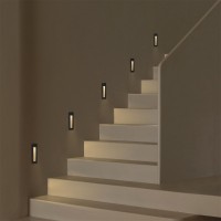 kelvo® STEPART  Χωνευτό Φωτιστικό Σκαλοπατιού / Διαδρόμου LED 3W 375lm 45° AC 220-240V Αδιάβροχο IP65 Θερμό Λευκό 2700K - Lumileds SMD Chip & TÜV SÜD Driver - Μαύρο Ματ - Μ6.5 x Π6.5 x Υ21cm / Q5.4 x 18.9cm