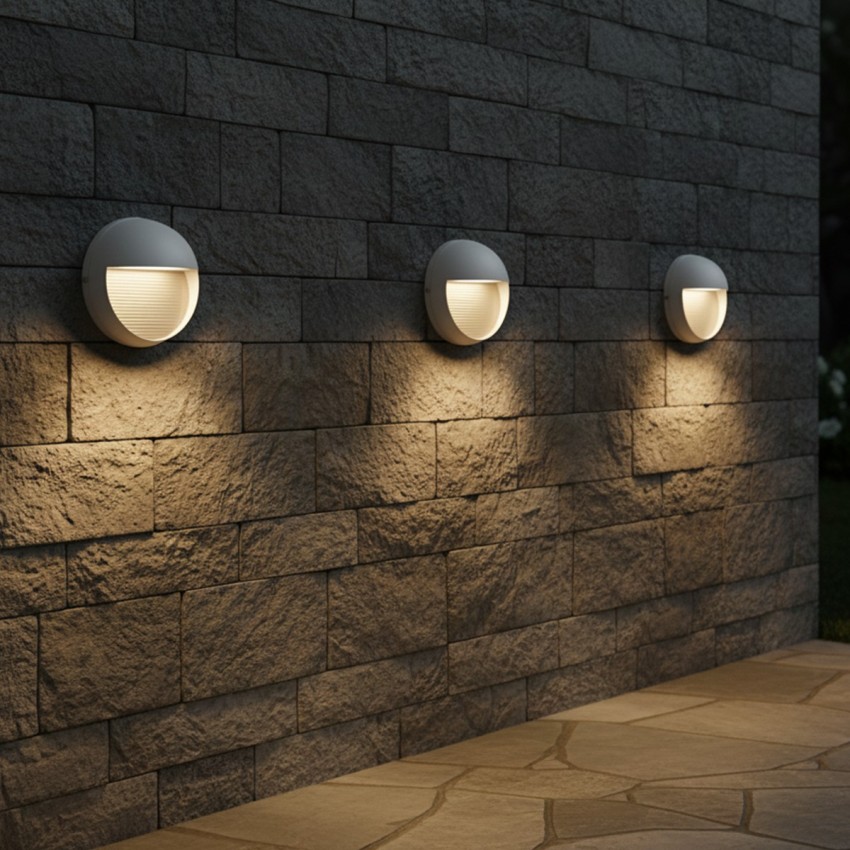 kelvo® STEPART  Φωτιστικό Σκαλοπατιού / Διαδρόμου LED 3W 375lm 45° AC 220-240V Αδιάβροχο IP65 Θερμό Λευκό 2700K - Lumileds SMD Chip & TÜV SÜD Driver - Λευκό Ματ - Μ16 x Π8 x Υ16cm
