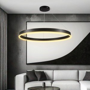 kelvo® VENOM  Κρεμαστό Φωτιστικό Οροφής LED 75W 7500lm 120° AC 220-240V IP20 Ρυθμιζόμενο Λευκό CCT με Χειριστήριο από 2700K έως 6000K Dimmable - Lumileds SMD Chip - Μαύρο Ματ - Μ100 x Π100 x Υ6.5cm