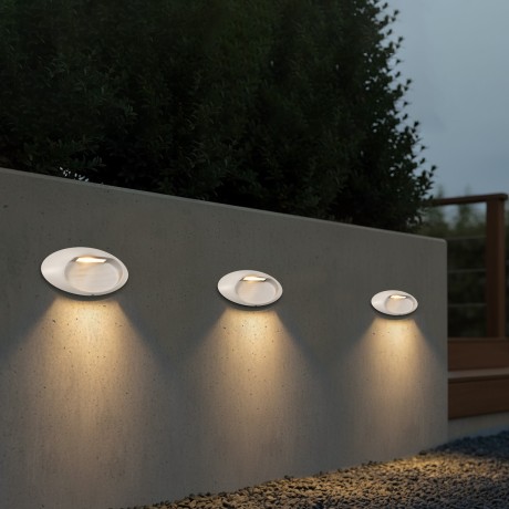 kelvo® STEPART  Φωτιστικό Σκαλοπατιού / Διαδρόμου LED 3W 375lm 45° AC 220-240V Αδιάβροχο IP65 Θερμό Λευκό 2700K - Lumileds SMD Chip & TÜV SÜD Driver - Λευκό Ματ - Μ26 x Π5.5 x Υ13cm