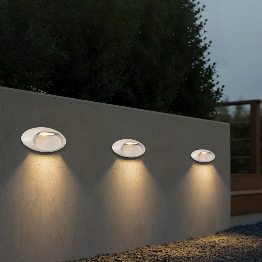 kelvo® STEPART  Φωτιστικό Σκαλοπατιού / Διαδρόμου LED 3W 375lm 45° AC 220-240V Αδιάβροχο IP65 Θερμό Λευκό 2700K - Lumileds SMD Chip & TÜV SÜD Driver - Λευκό Ματ - Μ26 x Π5.5 x Υ13cm