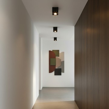 kelvo® AKIRA  Κινούμενο Φωτιστικό Downlight Σποτ για Λάμπα MR16 με Ντουί GU10 AC 220-240V IP20 - Μαύρο Ματ - Μ8 x Π8 x Υ10cm