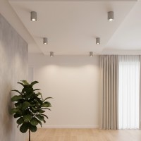 kelvo® AKIRA  Κινούμενο Φωτιστικό Downlight Σποτ για Λάμπα MR16 με Ντουί GU10 AC 220-240V IP20 - Νίκελ Βούρτσας - Μ8 x Π8 x Υ10cm