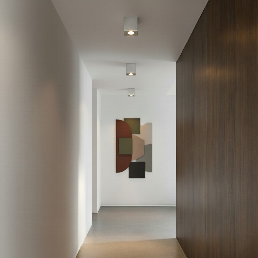 kelvo® AKIRA  Κινούμενο Φωτιστικό Downlight Σποτ για Λάμπα MR16 με Ντουί GU10 AC 220-240V IP20 - Νίκελ Βούρτσας - Μ8 x Π8 x Υ10cm