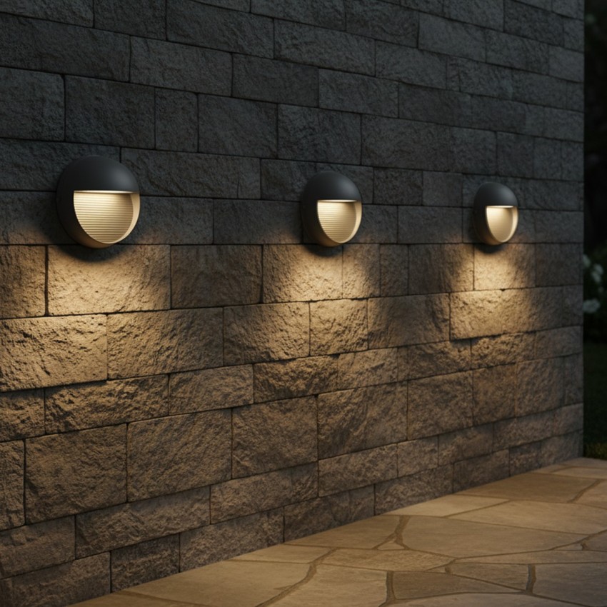 kelvo® STEPART  Φωτιστικό Σκαλοπατιού / Διαδρόμου LED 3W 375lm 45° AC 220-240V Αδιάβροχο IP65 Θερμό Λευκό 2700K - Lumileds SMD Chip & TÜV SÜD Driver - Γκρι Ανθρακί Ματ - Μ16 x Π8 x Υ16cm