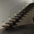 kelvo® STEPART  Χωνευτό Φωτιστικό Σκαλοπατιού / Διαδρόμου LED 3W 375lm 45° AC 220-240V Αδιάβροχο IP65 Θερμό Λευκό 2700K - Lumileds SMD Chip & TÜV SÜD Driver - Μαύρο Ματ - Μ8.3 x Π4.5 x Υ8.3cm / Q6.6 x 6.6cm