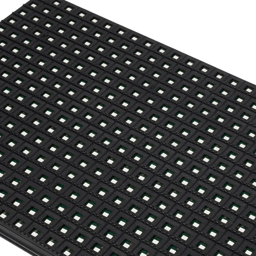 GLOBOSTAR® MODULCO  Module Πλακίδιο Κυλιόμενης Ψηφιακής Επιγραφής/Οθόνης 32x16cm P10 LED 40W Nits ≥5500cd/㎡ DC 5V Αδιάβροχο IP65 Πράσινο - Μ32 x Π16 x Υ1.5cm