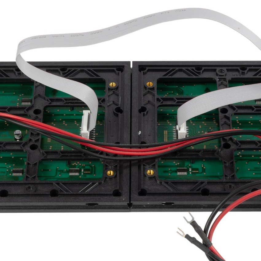 GLOBOSTAR® MODULCO  Module Πλακίδιο Κυλιόμενης Ψηφιακής Επιγραφής/Οθόνης 32x16cm P10 LED 40W Nits ≥5500cd/㎡ DC 5V Αδιάβροχο IP65 Μπλε - Μ32 x Π16 x Υ1.5cm