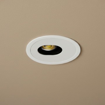 kelvo® ASYMMETRICAL  Χωνευτό Φωτιστικό Downlight Σποτ LED 7W 875lm 15°x30° AC 220-240V IP20 Φυσικό Λευκό 4500K - Bridgelux COB Chip & TÜV SÜD Driver - Λευκό Ματ - Μ8.3 x Π8.3 x Υ8.2cm / Q7.3cm