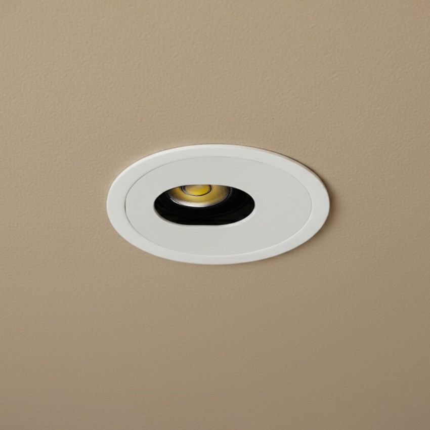 kelvo® ASYMMETRICAL  Χωνευτό Φωτιστικό Downlight Σποτ LED 7W 875lm 15°x30° AC 220-240V IP20 Φυσικό Λευκό 4500K - Bridgelux COB Chip & TÜV SÜD Driver - Λευκό Ματ - Μ8.3 x Π8.3 x Υ8.2cm / Q7.3cm