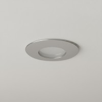 kelvo® KAPA  Χωνευτό Φωτιστικό Downlight Σποτ Μπάνιου για Λάμπα MR16 με Ντουί GU10 AC 220-240V Αδιάβροχο IP65 - Νίκελ Χρώμιο - Μ8.5 x Π8.5 x Υ4.2cm / Q7.5cm