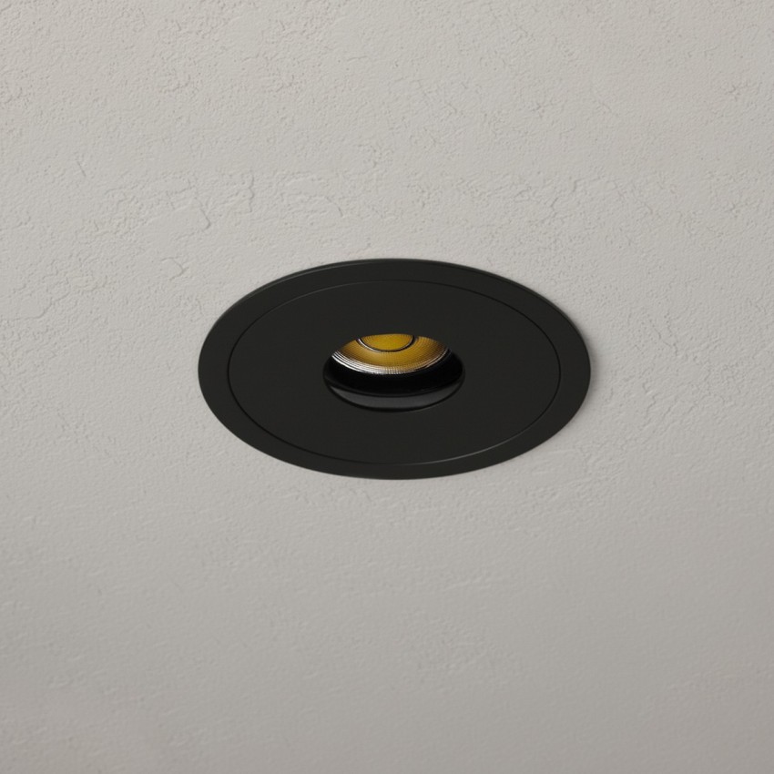 kelvo® PINADO  Χωνευτό Φωτιστικό Downlight Σποτ LED 7W 875lm 15° AC 220-240V IP20 Φυσικό Λευκό 4500K - Bridgelux COB Chip & TÜV SÜD Driver - Μαύρο Ματ - Μ8.3 x Π8.3 x Υ8.2cm / Q7.3cm